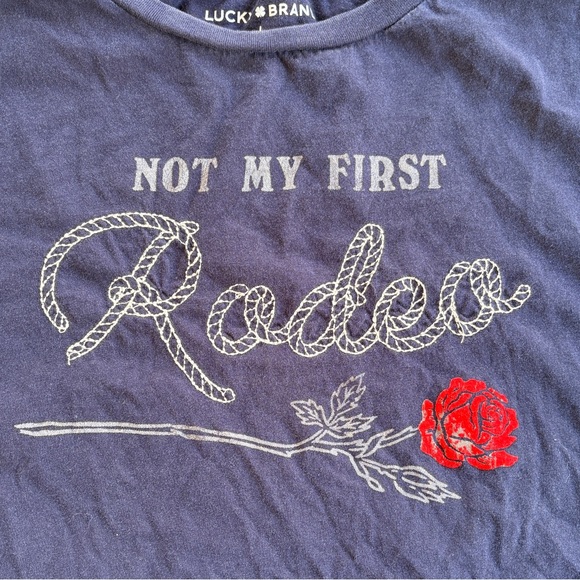 Lucky Brand Rodeo T-shirt Women’s Size L - Picture 4 of 11